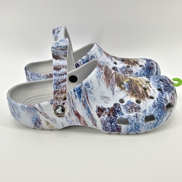Crocs Realtree Aspect Blue Brown Atmosphere Camo Clogs‎ Womens Size 7 Shoes NWT - Picture 12 of 15